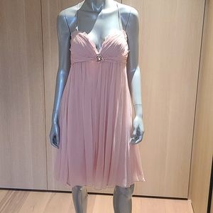 Marc Bouwer pink silk dress NWT